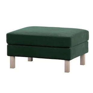 Dekoria pl pl Pokrowiec na podnóżek Karlstad ciemny zielony 61 x 79 x 44 cm Velvet 622-704-25 - Pokrowce na meble - miniaturka - grafika 1