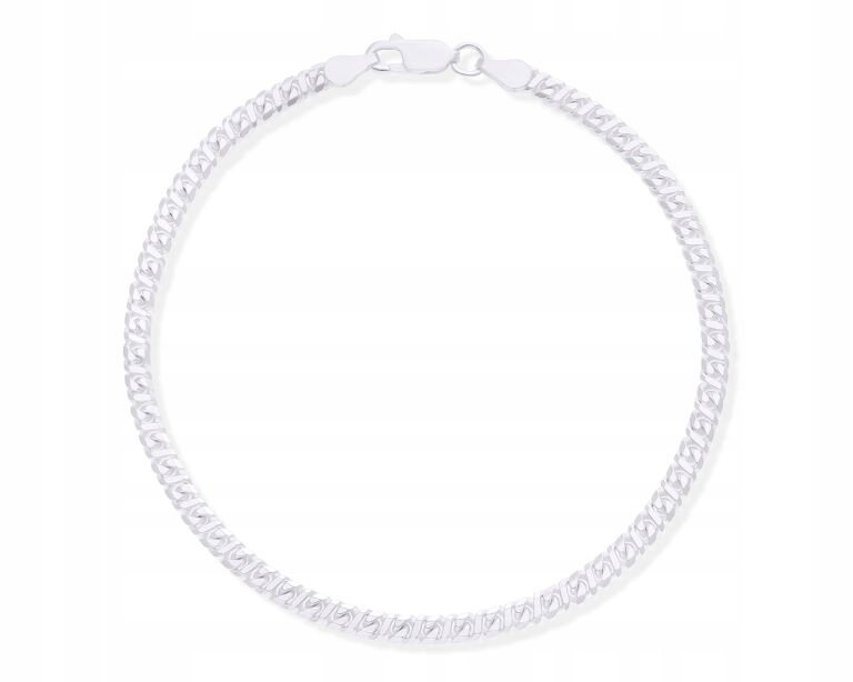 Bransoletka Męska Srebrna 925 splot 