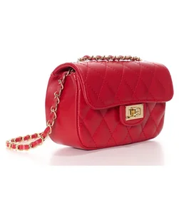 Torebka skórzana pikowana (6452) - Torebki damskie - miniaturka - grafika 1