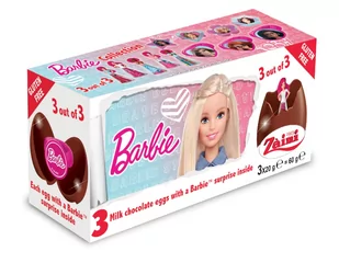 Zaini, czekoladowe jajka z niespodzianką Barbie, 3 sztuki - Inne słodycze - miniaturka - grafika 1