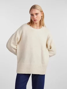 Pieces Sweter w kolorze kremowym - Swetry damskie - miniaturka - grafika 1