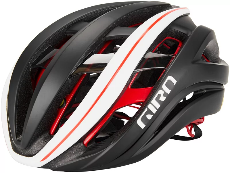 Giro Aether Spherical MIPS Helmet, czarny/biały 58-63cm 2022 Kaski triathlonowe