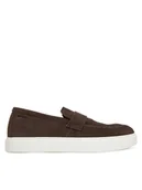Półbuty męskie - Calvin Klein Półbuty Moccasin Sue Unlined HM0HM01819 Brązowy - miniaturka - grafika 1