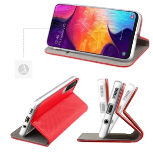 Etui SAMSUNG GALAXY A25 5G Portfel z Klapką Flip Magnet czerwone - Etui i futerały do telefonów - miniaturka - grafika 5