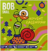Przekąski dla dzieci - ŚWIĄTECZNY kalendarz adwentowy z ZABAWKAMI (figurki) Bob Snail 135 g ZDROWE PRZEKĄSKI od ŚLIMAKA na PREZENT pod Choinkę - miniaturka - grafika 1