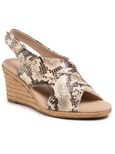 Espadryle damskie - Clarks Espadryle Lafley Alaine 261481344 Beżowy - grafika 1