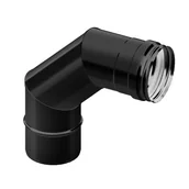 Rury i kanały wentylacyjne - Kolano 90 80 do piecyka na pellet średnica 80 mm - miniaturka - grafika 1