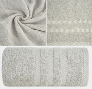 Ręcznik Frotte 70x140 Eurofirany MILO srebrny 500gsm Bawełniany Kąpielowy - Ręczniki - miniaturka - grafika 1