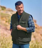 Kamizelki męskie - Bezrękawnik z kieszeniami Mężczyzna Atlas For Men - Kolor : Zielony - Rozmiar : L - miniaturka - grafika 1