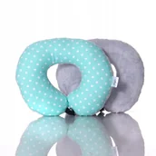 Akcesoria do fotelików - Poduszka Podróżna Dla Dzieci Rogal Zagłówek Mięta - miniaturka - grafika 1