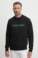 Bluzy męskie - Calvin Klein bluza męska kolor czarny z nadrukiem K10K113081 - miniaturka - grafika 1