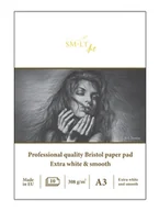 Notesy i bloczki - SMLT SMLT 3PS-10 (308)/PRO Line A3 blok papieru Bristolnego dla profesjonalistów, 308 gsm, wyjątkowo biały i gładki papier, 10 arkuszy 3PS-10(308)/PRO - miniaturka - grafika 1
