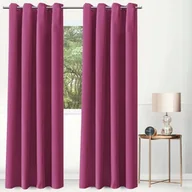 Zasłony - Zasłona BRENDA na przelotkach, kolor amarantowy 140x260cm - miniaturka - grafika 1