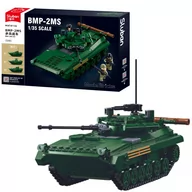 Klocki - Klocki Sluban Czołg Wojskowy Bmp-2ms 3 Figurki 738 El - miniaturka - grafika 1