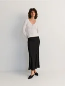 Spódnice - Reserved - Spódnica midi - czarny - miniaturka - grafika 1