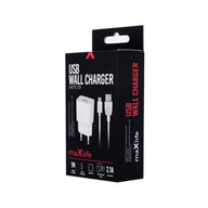 Ładowarki do telefonów - STa Ładowarka sieciowa MaXlife - Fast Charge 2.1A + kabel USB - C - miniaturka - grafika 1
