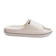 Klapki i japonki damskie - Lekkie Klapki Damskie Big Star NN274A043 Białe - miniaturka - grafika 1