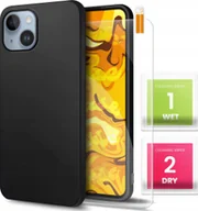 Etui i futerały do telefonów - Hello Case Etui Silikonowe do Iphone 14 Czarne, Matowe, Obudowa Slim, Silikon Szkło - miniaturka - grafika 1