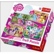 Puzzle - Trefl Puzzle 4w1 mix my little pony. wakacje kucyków - miniaturka - grafika 1