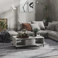 Ławy i stoliki kawowe - VidaXL Lumarko Stolik kawowy, szarość betonu, 103,5x60x35 cm, płyta wiórowa 806026 VidaXL - miniaturka - grafika 1
