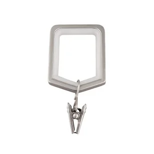 Kwadrat z żabką Brooklyn satyna nikiel 10 sztuk Bojanek - Akcesoria do wystroju okien - miniaturka - grafika 1