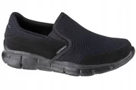 Buty sportowe męskie - Męskie Buty Skechers Equalizer czarne r. 45 - miniaturka - grafika 1