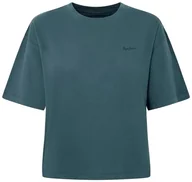 Koszulki i topy damskie - Pepe Jeans Damska koszulka Billie, Zielony (Regent Green), S - miniaturka - grafika 1