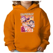 Bluzy dla dziewczynek - BLUZA DZIECIĘCA KPOP DEMON HUNTERS HUNTRIX 110-116 Z KAPTUREM BAWEŁNIANA - miniaturka - grafika 1