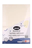 Szkolne artykuły papiernicze - Papier wizytówkowy A4/20ark kremowy - prążki - Beniamin - miniaturka - grafika 1
