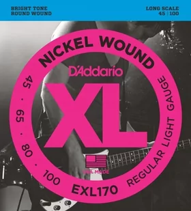 D'Addario EXL170 - XL Nickel 45-100 - Struny gitarowe  - miniaturka - grafika 1