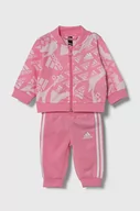 Dresy i komplety dla dziewczynek - adidas dres niemowlęcy kolor różowy - miniaturka - grafika 1