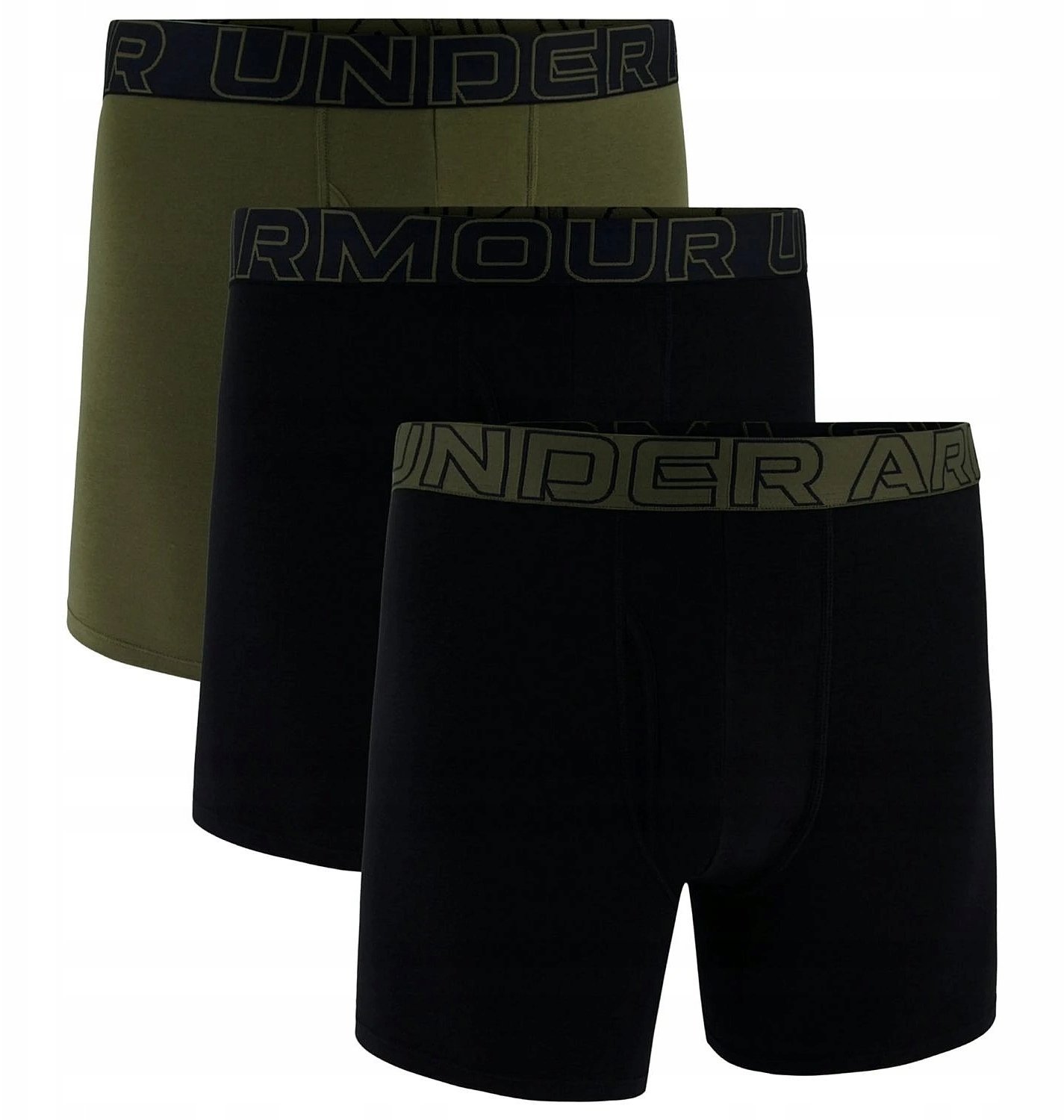 Under Armour Bokserki męskie UNDER ARMOUR khaki - 3 PAK Performance M