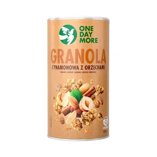 Granola cynamonowa z orzechami 450 g - Płatki śniadaniowe i musli - miniaturka - grafika 1