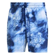 Spodenki męskie - Spodenki męskie adidas  Melbourne Ergo Tennis Graphic Shorts Blue XL - miniaturka - grafika 1