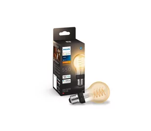 LED Ściemnialna żarówka Philips Hue WHITE FILAMENT A60 E27/7W/230V 2100K - Żarówki LED - miniaturka - grafika 1