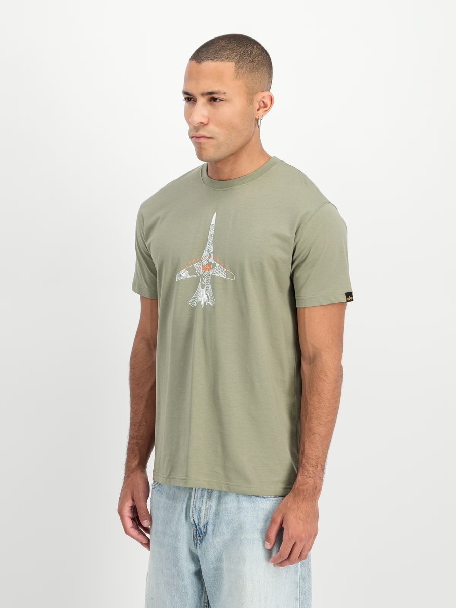 Alpha Industries T-shirt Air Force Sketch (266548) olive L