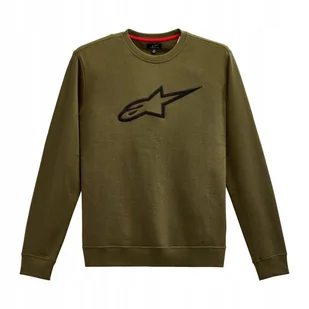 BLUZA ALPINESTARS AGELESS CREW MILITARY GREEN/BLACK XL - Bluzy męskie - miniaturka - grafika 1