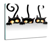 Deski do krojenia - ze szkła osłonka druk Koty pazury grafika 60x52, ArtprintCave - miniaturka - grafika 1