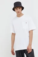 Koszulki męskie - Dickies t-shirt bawełniany kolor biały gładki - miniaturka - grafika 1
