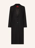 Płaszcze damskie - Hugo Płaszcz Wełniany Mojeni schwarz - miniaturka - grafika 1