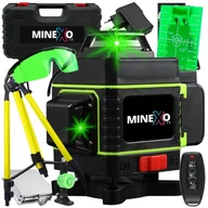Poziomice laserowe - POZIOMICA LASEROWA LASER KRZYŻOWY 4D 360 + STATYW - miniaturka - grafika 1