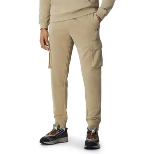 Spodnie Champion C Logo Cargo Joggers 219898-YS073 - beżowe - Spodnie męskie - miniaturka - grafika 1
