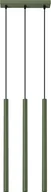 Lampy sufitowe - Lampa wisząca PASTELO 3P zielona oliwka 3xG9 8W stal 104x19.5x19.5cm Sollux Lighting - miniaturka - grafika 1