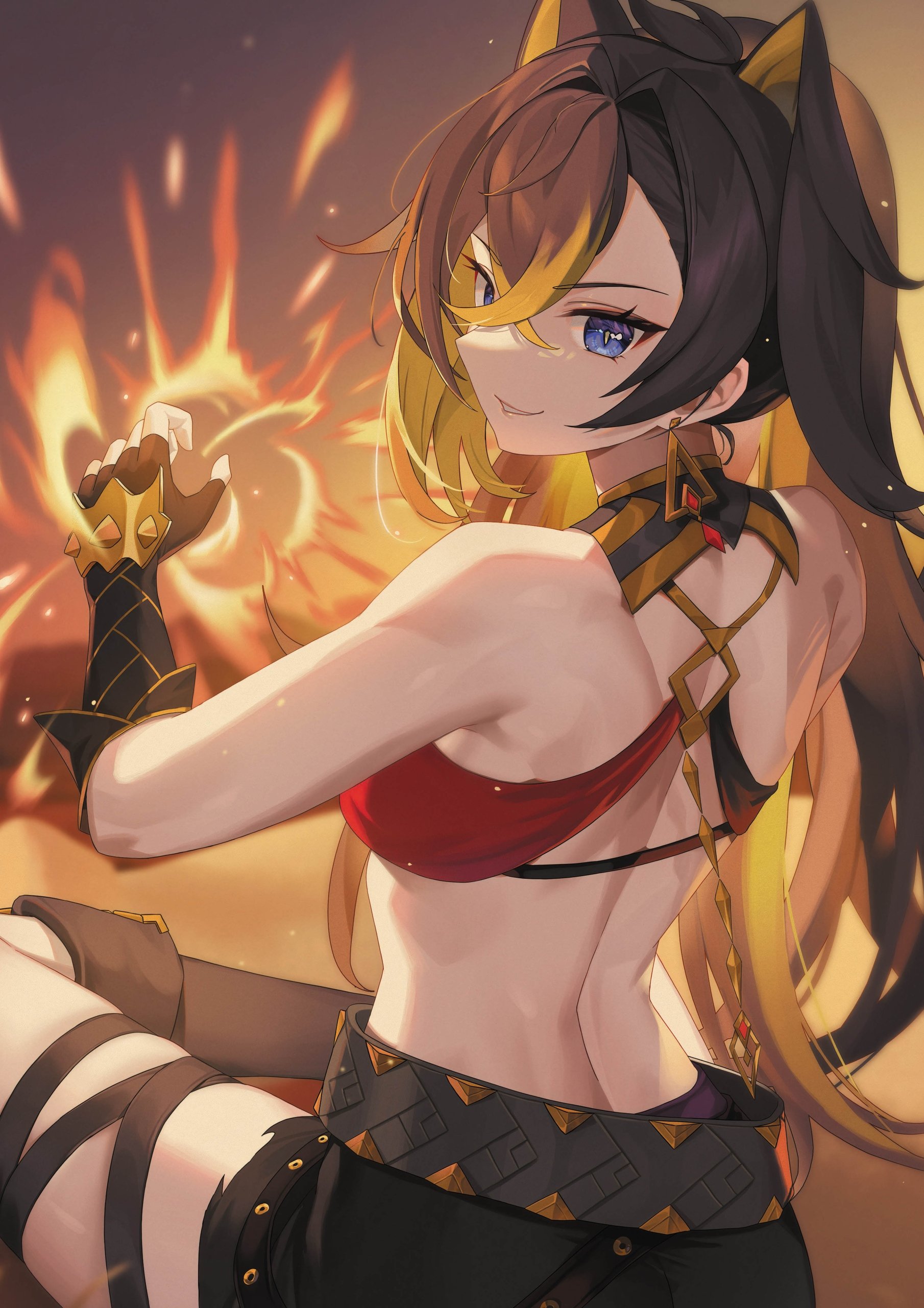 Plakat A3 Genshin Impact Anime Gra Dehya