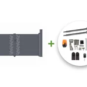 Bramy garażowe - Elektryczna CASANOOV BRAMA skrzydłowa ARLBERG 300B160 szara + napęd TANKER B250 - miniaturka - grafika 1