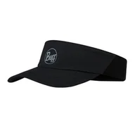 Czapki i chusty sportowe damskie - BUFF Daszek biegowy GO VISOR Solid Black - miniaturka - grafika 1