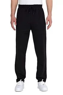 Spodenki męskie - COMEOR Męskie spodnie do joggingu, bawełniane, spodnie treningowe – spodnie sportowe, spodnie do joggingu, męskie spodnie rekreacyjne dla chłopców z kieszeniami na zamek błyskawiczny, czarny, XXL - grafika 1
