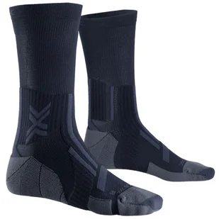 X-SOCKS Skarpety biegowe TRAILRUN PERFORM CREW black/charcoal - Skarpetki sportowe męskie - miniaturka - grafika 1