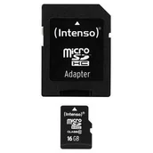 Nośniki danych - Intenso Karta Pamięci Micro Sdhc 16GB Class 10 - miniaturka - grafika 1