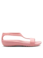 Sandały damskie - Crocs Sandały SERENA SANDAL 205469-682 Różowy - miniaturka - grafika 1